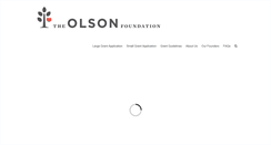 Desktop Screenshot of olsonfoundation.org