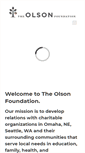 Mobile Screenshot of olsonfoundation.org