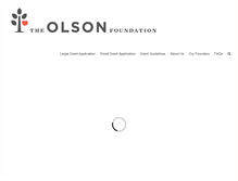 Tablet Screenshot of olsonfoundation.org